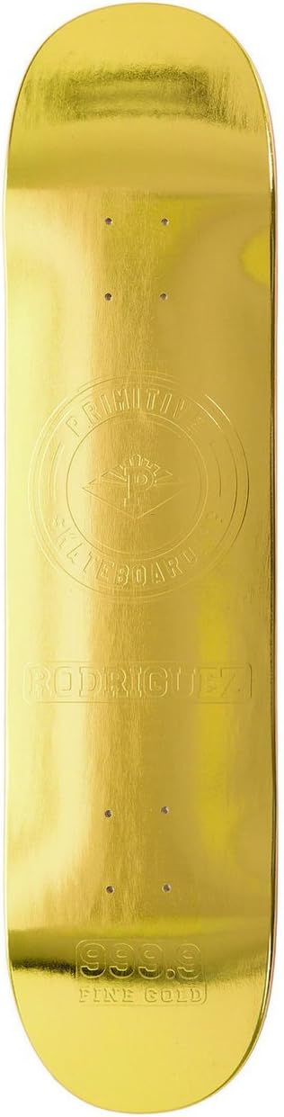 Primitive P Rod Gold Bar Skateboard Deck - 7.6