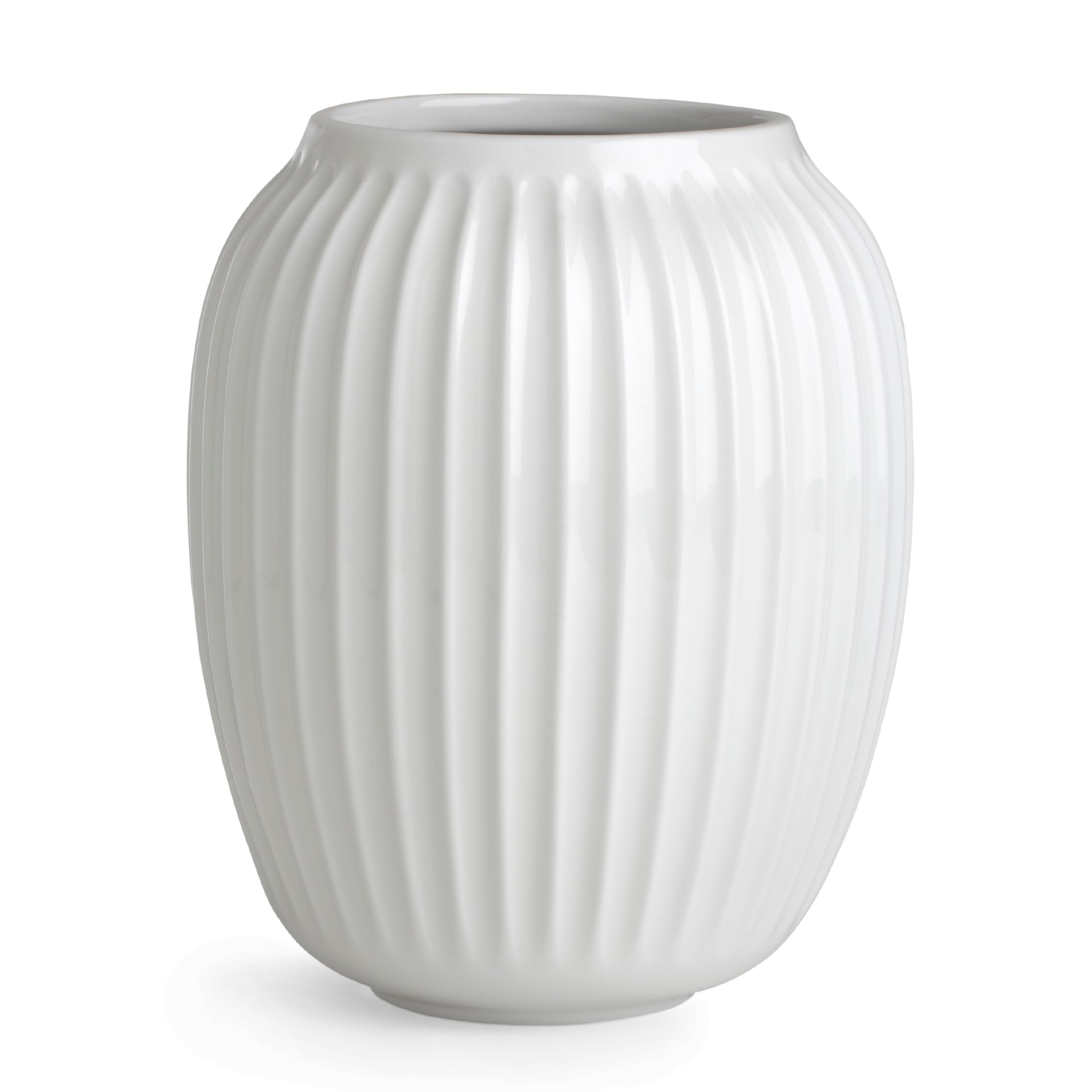 Kähler Hammershøi Ceramic Vase 20 x 16.5 cm White