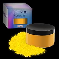 Ceya Fluorescent Gold Glow Powder, 5.3oz/150g Glow