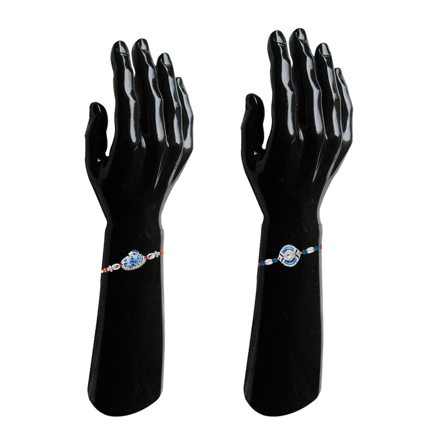 mahi combo of magnificient two rakhis with crystals for men/boys-co1104266r