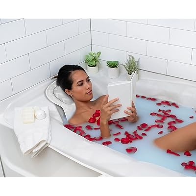 Buy Bath Pillow For Tub Spa Bathtub Pillows With 6 Suction Cups For Women Men Headrest Cushion 3d Air Mesh Fabric Fast Dry Suitable For All Bathtubs S Wavy Online In Germany B08mzfc44w
