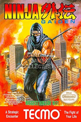 CGC Huge Poster - Ninja Gaiden BOX ART - Nintendo NES - NGN001 (24" X 36")