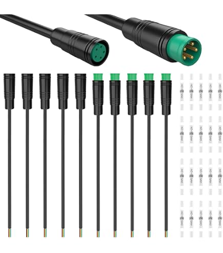 Câble Extension Accélérateur Vélo électrique – 3 Broches Femelle-femelle, étanche, 17 Cm, Pour Kits Conversion 01B/02B/HD