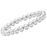 Ross-Simons Italian 8mm Sterling Silver Bead Stretch Bracelet