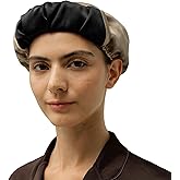 LilySilk Women 100% Silk Sleep Cap Reversible Elastic Mulberry Silk Bonnet Adjustable Hair Wrap Night
