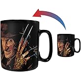Morphing Mugs A Nightmare On Elm Street – Welcome to My Nightmare – Freddy Krueger Heat Sensitive Clue Mug – Full image revealed when HOT liquid is added - 16oz Large Drinkware MMUGC948