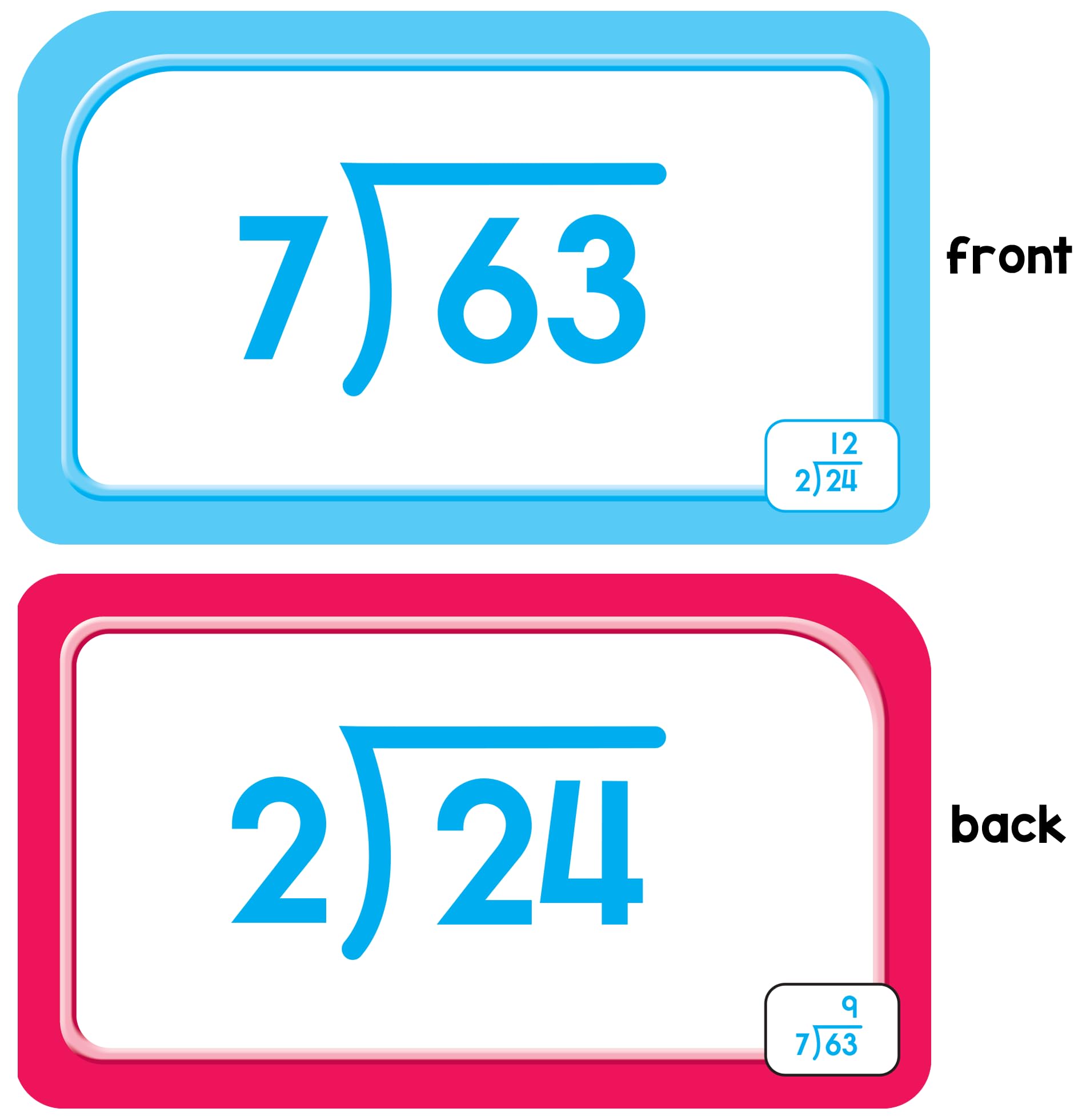 School Zone Division 0-12 Flash Cards: 56 Cards, 3rd Grade, 4th Grade, Math Equations, Elementary Math, Division Practice, Dividends, Numbers 0-12, Ages 9+