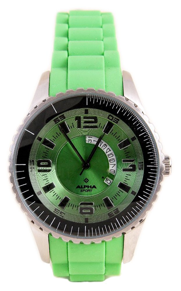 Alpha Saphir Men's Quartz Watch 231F with Rubber Strap