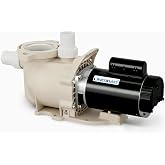 LINGXIAO Single Speed Pool Pump 1.5HP, 115/208-230V, 6340GPH, In/Above Pool Pump, Low Nosie, High Flow, Powerful Self Primming Swimming Pool Pumps Inground with 2"/1.5" Fittings - 2 Year Warranty