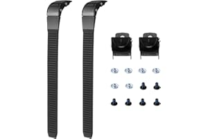 Homoyoyo 2Pcs Inline Skate Strap Replacement, Skate Parts Adjustable Roller Brake Replacement for Inline and Quad Energy Buckles with Screws Nuts Suit for Men Women Boys Girls 11X0.98X0.47In