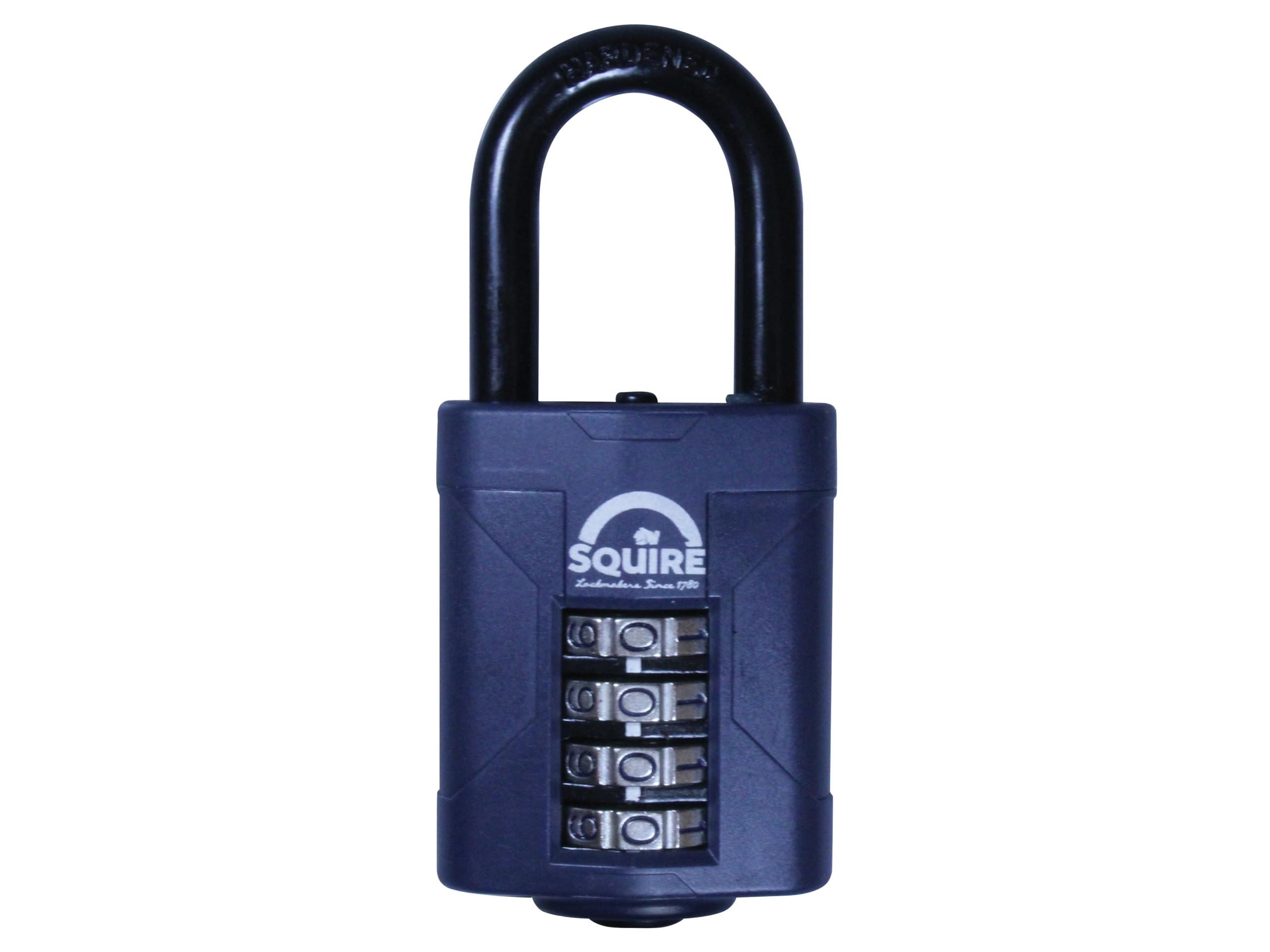 Squire CP50 Series 50mm Steel Shackle Combination Padlock - CP50/1.5/BX 38mm Long Shackle Boxed