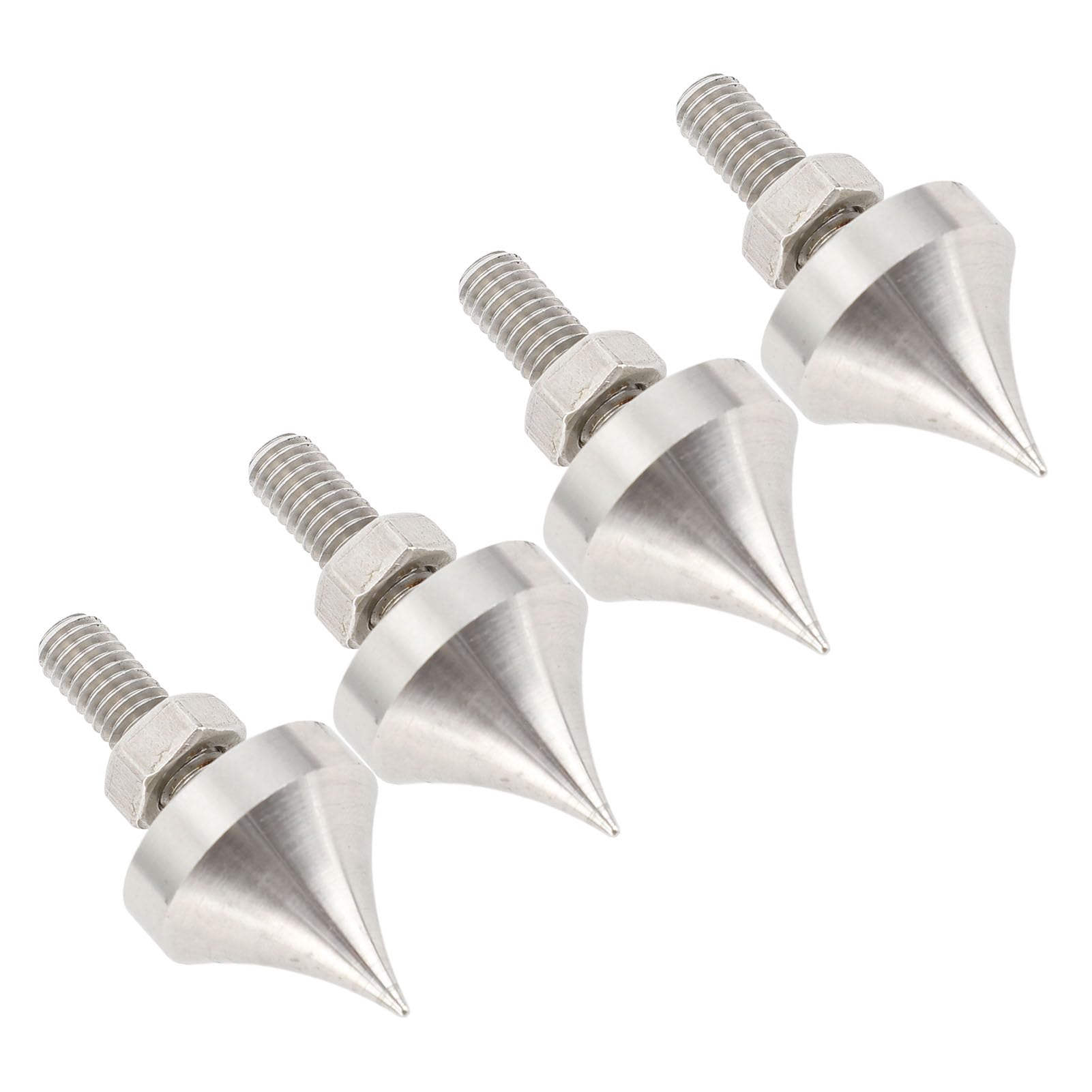 Speaker Spikes, 4 Pcs Isolation Spikes Cone Stand Foot, HiFi Speaker Shockproof Stand Feet, Adjustable Height Floor Protectors for Speaker Frame, Amplifier, CD DVD Player (M8)
