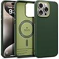 Caseology Nano Pop Mag for iPhone 15 Pro Max Case [Dual Layer Silicone Case Compatible with Magsafe] Military Grade Drop Tested (2023) - AVO Green