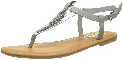 Hilfiger Denim Damen Metallic Flat Thong T-Spangen Sandalen