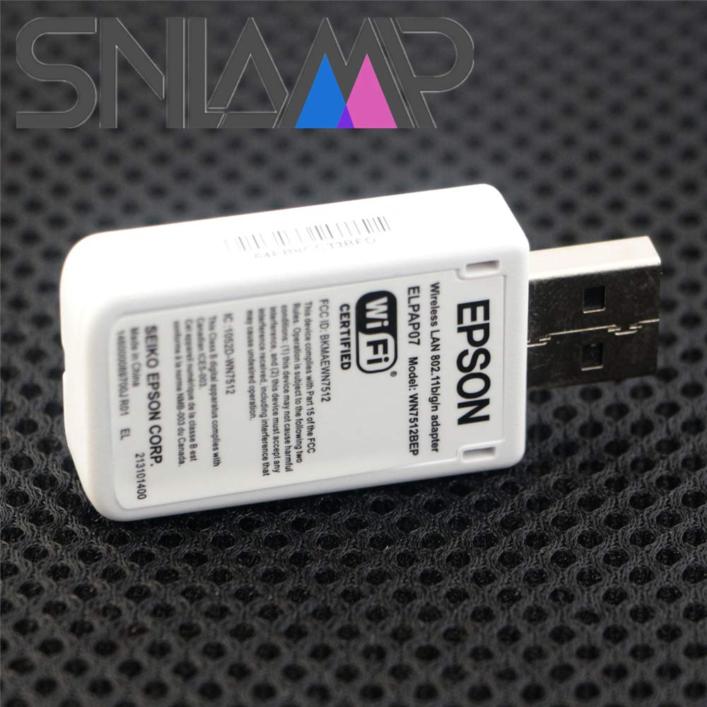ELPAP07 / V12H418P12 Wireless LAN (WI-FI) USB Adapter DONGLE Module for EPSON BrightLink 435Wi / 485Wi / 436Wi / 536Wi / 475Wi / 575Wi / 480i / BrightLink Pro 1410Wi / 1420Wi / 1430Wi Projectors