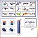 Nerf Darts Soft Foam Nerf Bullets 500 PCS Refill Pack for Nerf N-Strike Elite Series Blasters Toy Gun - Blue with Storage Bag