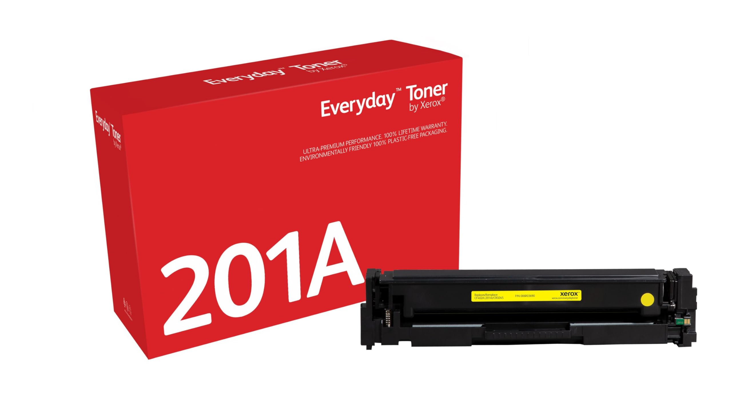 Xerox Everyday Compatible HP 201A CF402A Yellow Toner, Standard Capacity