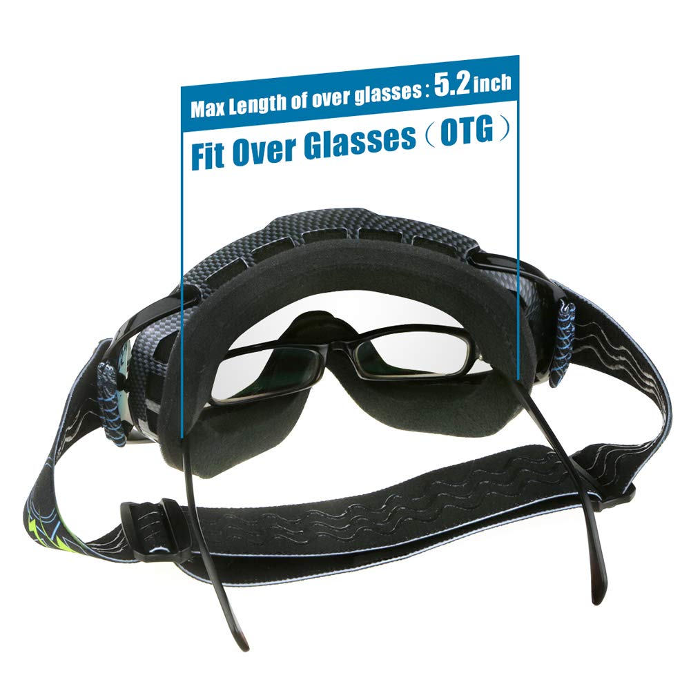 kids ski goggles that fit over glasses
