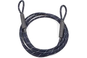 GOLDEN COCK Big & Strong 7/16" Steel Security Cable (7FT/13FT) with Looped Ends Anti-Theft for High-Value Assets, Movement Protection of Motorcycles, Generators, Jobsite Tools, Grills & More