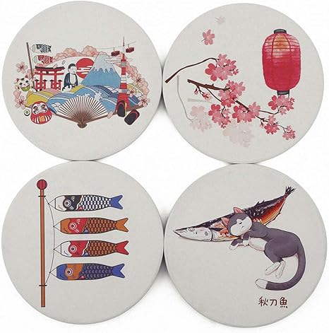 Amazon Hailicare コースター 珪藻土 コップ敷き コルク 吸水速乾