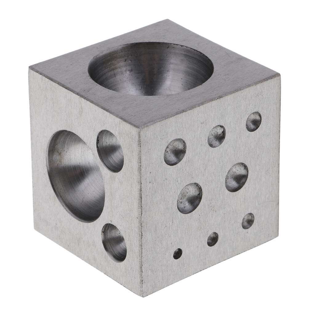 Heavy Duty Dapping Block Square with Polished High Smooth Round 18