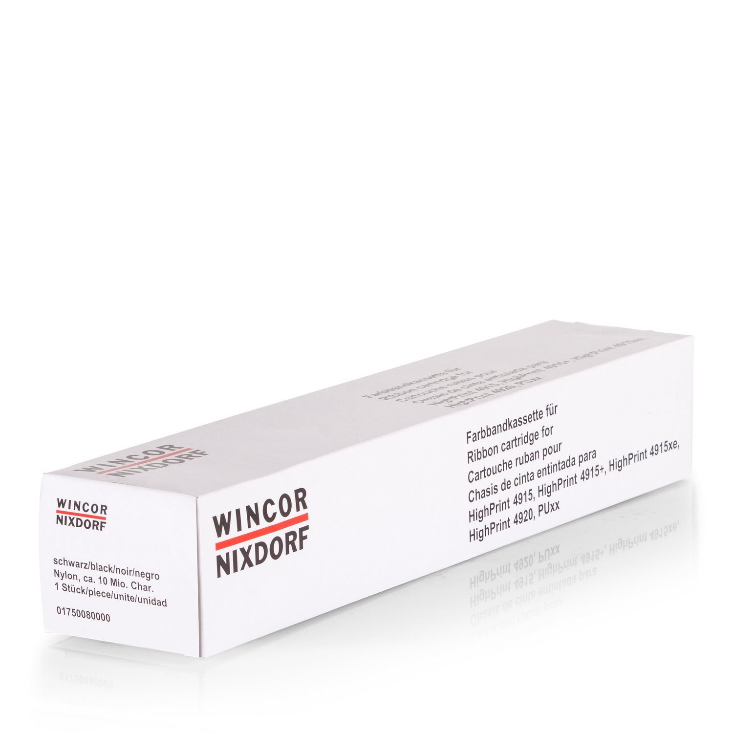 Original ink ribbons suitable for wincor Nixdorf highprint 4915 Wincor Nixdorf 10600003158 01750080000, 1750080000. Black.