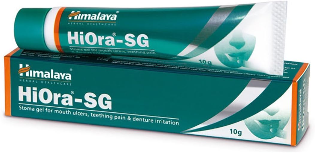 2 x Himalaya HiOraSG Stoma Gel 10g Mouth Ulcers Teething Pain Denture Irritation *Ship from UK