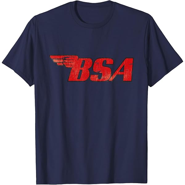 T-shirt Unisexe BSA Genuine Parts Officiel - Noir, 100% Coton, Coupe Ample, Neuf Avec étiquettes