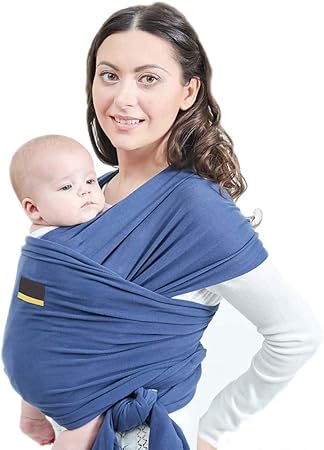 GCKAZN Fular Portabebé Unisex, un Tamaño para Todos - Porta Bebé para Madre y Padre - Tela 4 en 1, Multiuso: Portador, Manta para Lactancia, Canguro, Cinturón Posparto (Color : Navy Blue): Amazon.es: Hogar