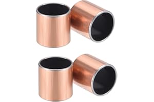 HiPicco Sleeve Bearing, 7/8" Bore x 1" OD x 1" Length Self-Lubricating Plain Bearings Wrapped Oilless Bushings 4 Pack