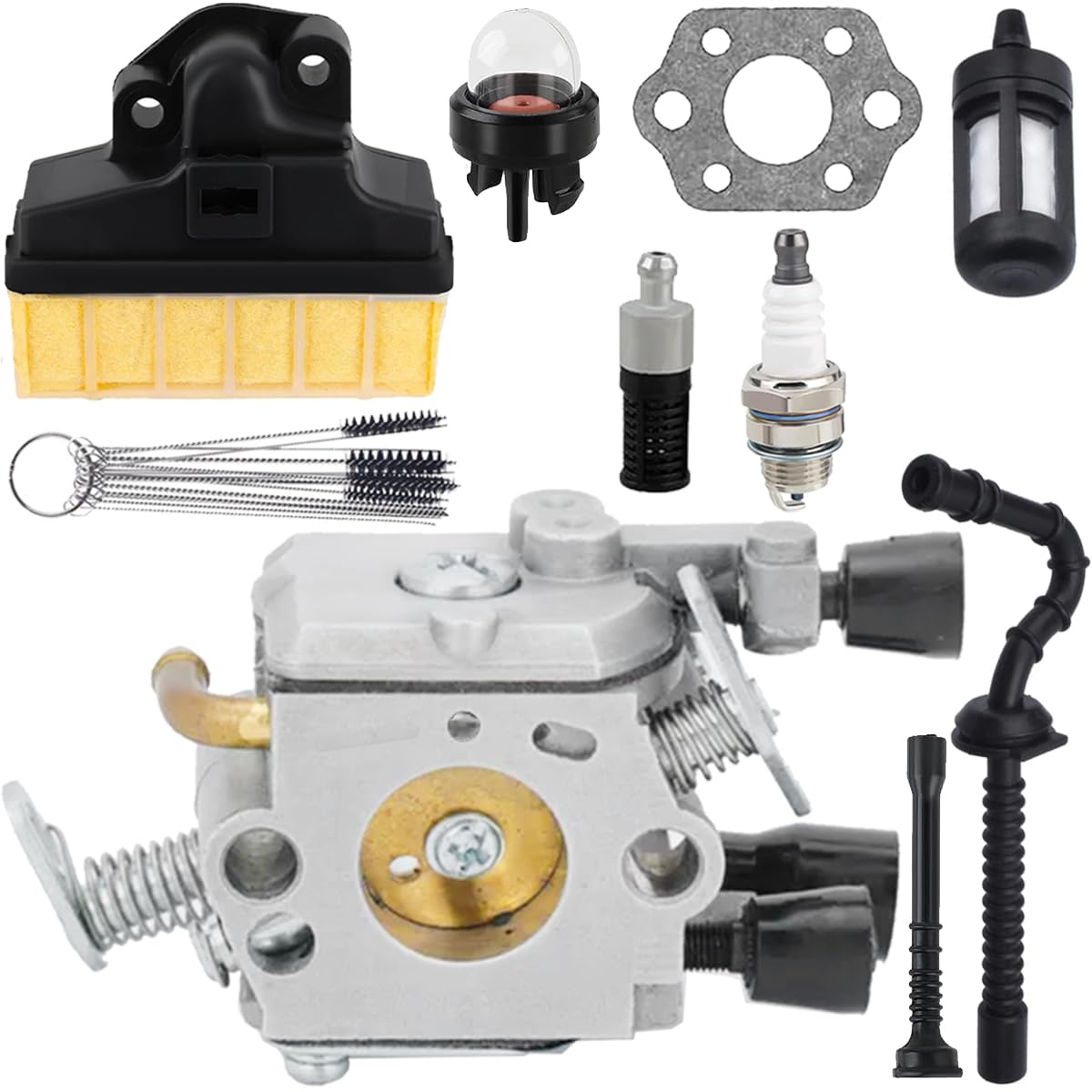 ZAMDOE MS250 Carburetor for Stihl MS 250 021 MS210 023 MS230 025 Chainsaw Replace for Walbro 1123 120 0605 WT-215 WT-286 C1Q-S11E C1Q-S11G C1Q-S76 C1Q-S76A C1Q-S76E 1123-120-0603 1123-120-0605 Carb