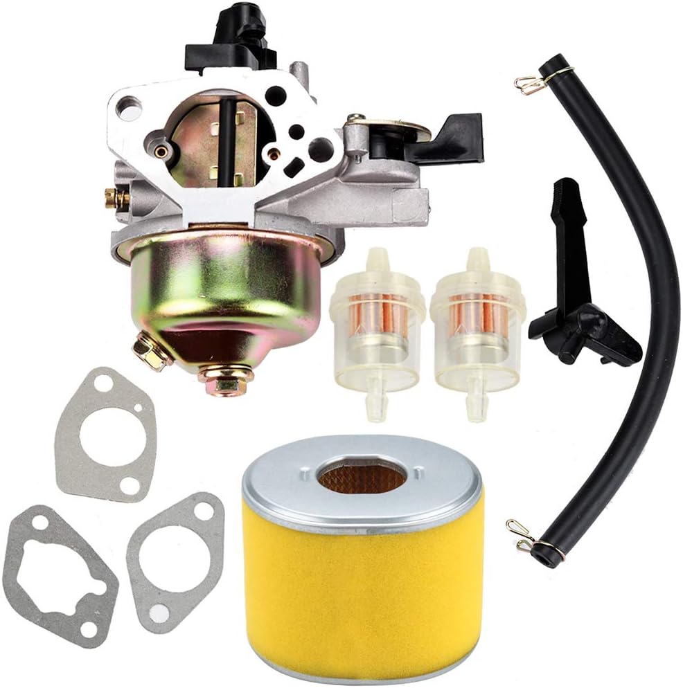 Kuupo GX 390 Carburetor + Air Filter Fuel Line for GX390 Carb Tune-Up Kit 13HP 13 HP Engine Replaces 16100-ZF6-V01 Motor Generator Pressure Washer Parts