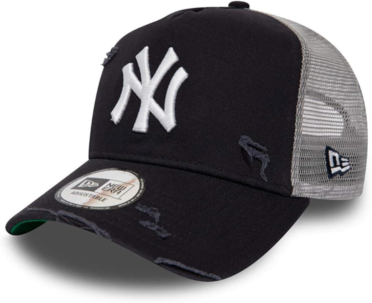 distressed ny baseball cap