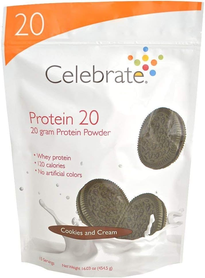 Celebrate Protein 20 Powder - Cookies N Cream - 15 Servings
