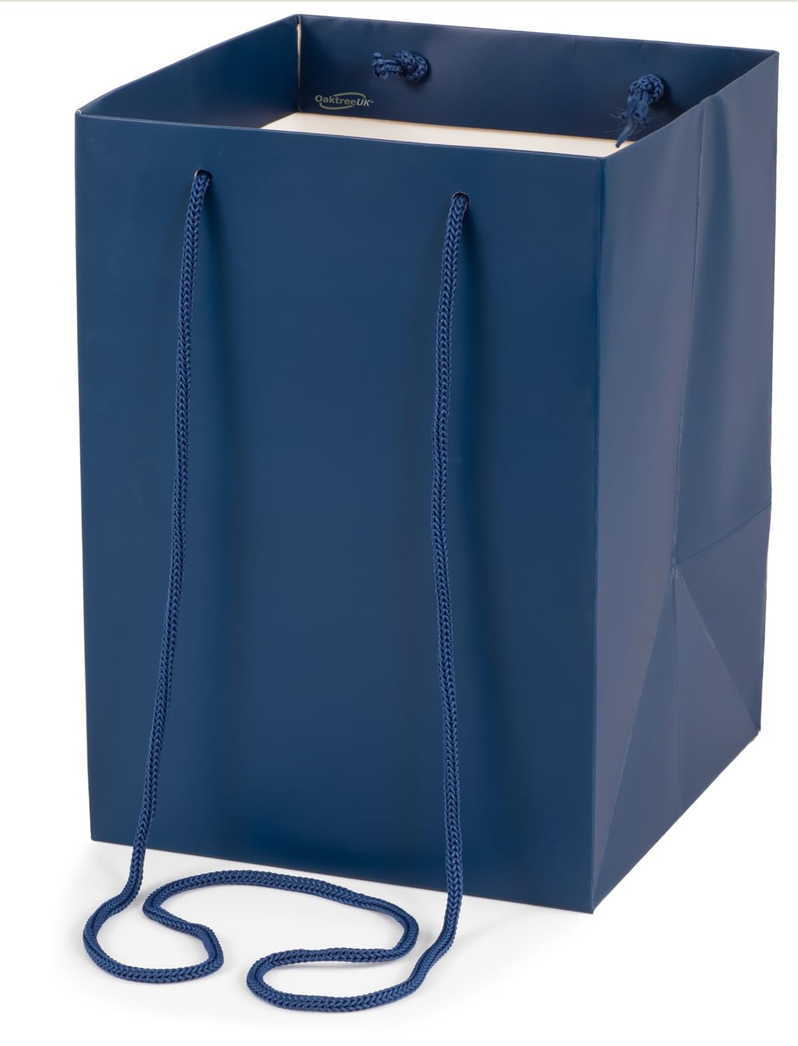 Oaktree UK Premium Quality Hand Tie Eco-Friendly Cardboard Florist Bags18cm x 18cm x 25cm Navy No.19 Pack 10pcs
