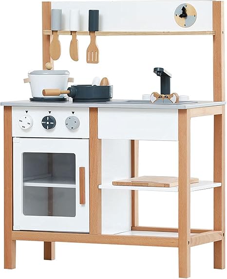 Amazon Co Jp シミュレーションキッチンおもちゃセット 子供のプレイハウス料理のおもちゃ ミニキッチン ロールプレイ4歳以上の子供のための木のおもちゃのキッチンセット ホーム キッチン