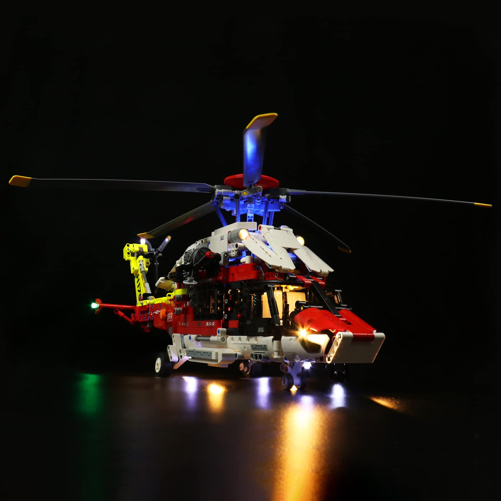Led Light Kit for Lego H175 Rescue Helicopter, Led Lighting Set for Lego 42145 Airbus H175 Rescue Helicopter - Not Include Models, Just Light Set(Updated Version) — image 1