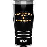 Tervis Traveler Yellowstone Dutton Ranch Triple Walled Insulated Tumbler Travel Cup Keeps Drinks Cold & Hot, 20oz, Stainless Steel