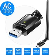 Cudy AC 1300Mbps USB 3.0 Dual Band WiFi Adapter 5Ghz 2.4Ghz 5dBi Antenna view 2