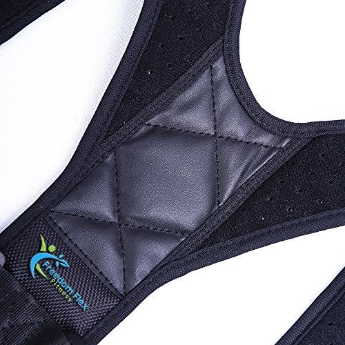 Back Posture Corrector for Both Women and Men - A Clavicle Brace to Support the Upper Correction of Medical Kyphosis - Provides Long Lasting Comfort for Perfect Upright Posture - Freedom Flex Fitness - Thumbnail 5