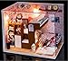 Flever Dollhouse Miniature DIY House Kit Creative Room With Furniture and Cover for Romantic Artwork Gift(Little Friends)