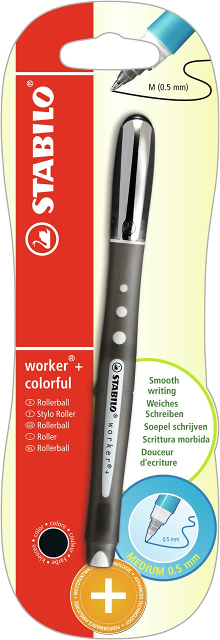 STABILO Rollerball worker+ colorful - Black