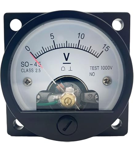 Amazon.com: JESSINIE 85C1 5V DC Pointer Voltmeter Analog