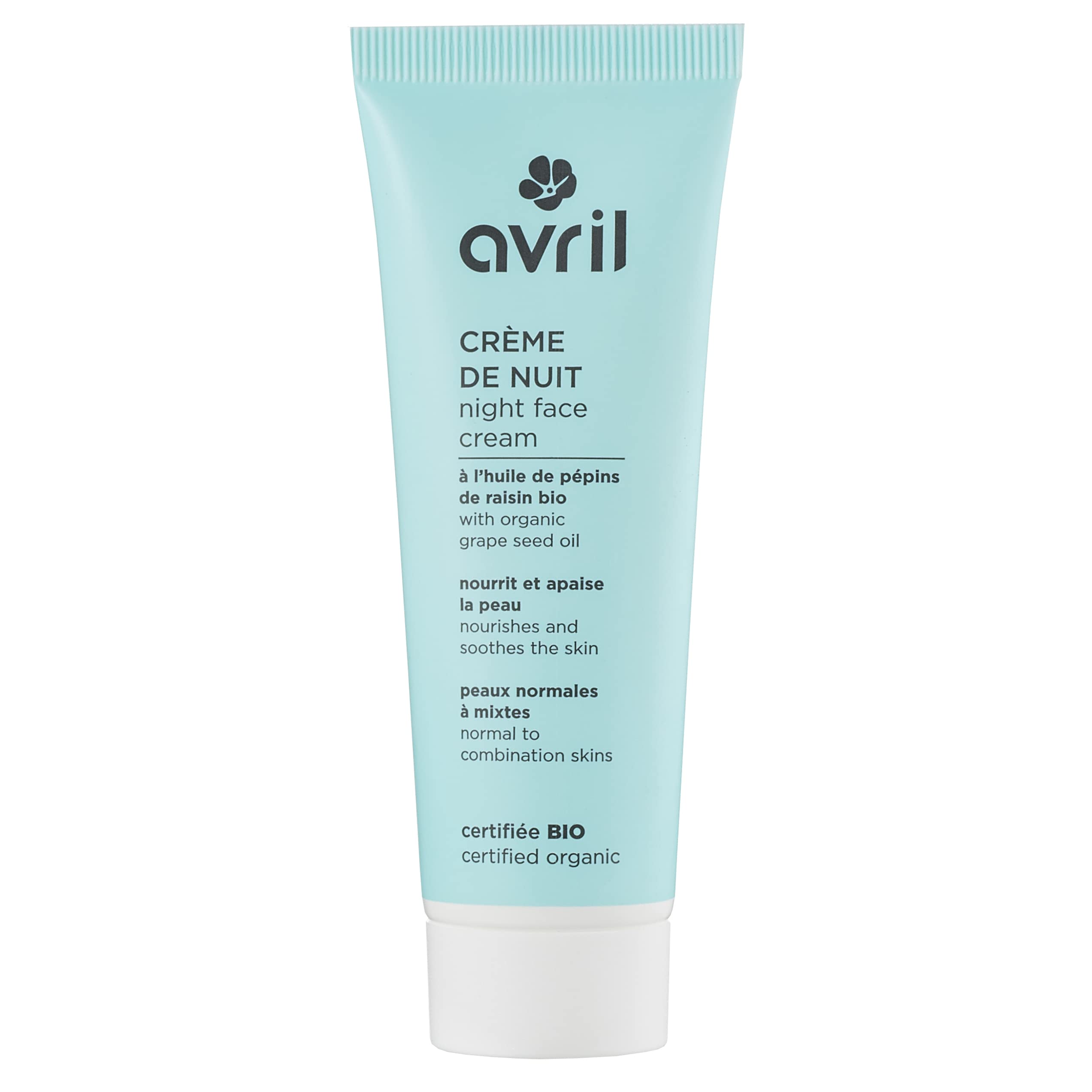 Avril Organic Face Cream for Night - Normal Skins, 50 milliliters
