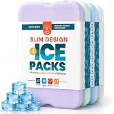 Healthy Packers Ice Packs for Lunch Boxes, Slim Cooler Ice Packs | Slim, BPA-free gel packs for coolers &amp; lunch bags, Long-lasting &amp; reusable. Kids lunch, bento boxes, beach &amp; camping coolers