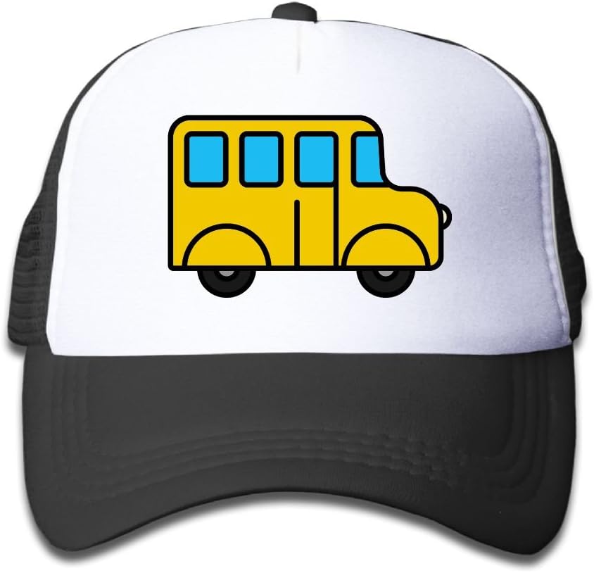 Cutee School Bus Cartoon Kids Mesh Hat Baseball Caps Children Grid Hat Trucker Cap for Boys Girls