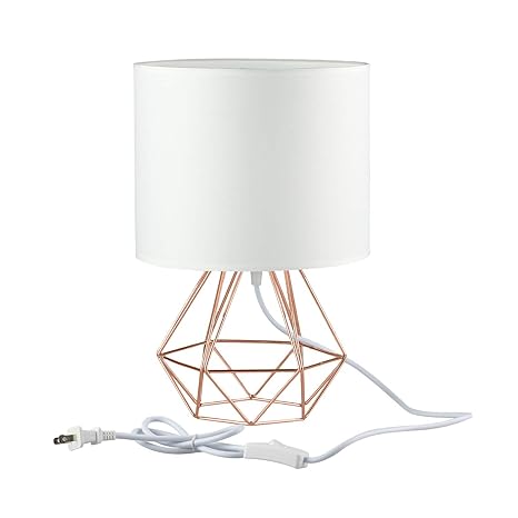 Jeffrien Vintage Tischlampe, DIY Tischleuchte Modern Körbchenstil Stil Kreativer für Schlafzimmer Nachttischlampe Arbeitszimm