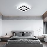 DELIPOP Square LED Ceiling Light 30W 6500K 3375LM Modern Black White view 8