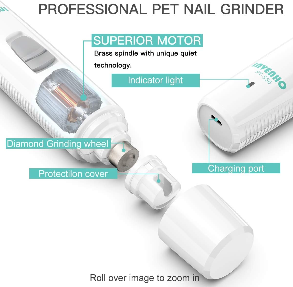 invenho pet nail grinder