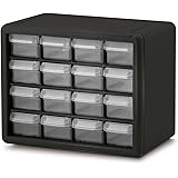 Akro-Mils 10116 16 Drawer Plastic Parts Storage Hardware and Craft Cabinet, 10.5-Inch x 8.5-Inch x 6.5-Inch, Black